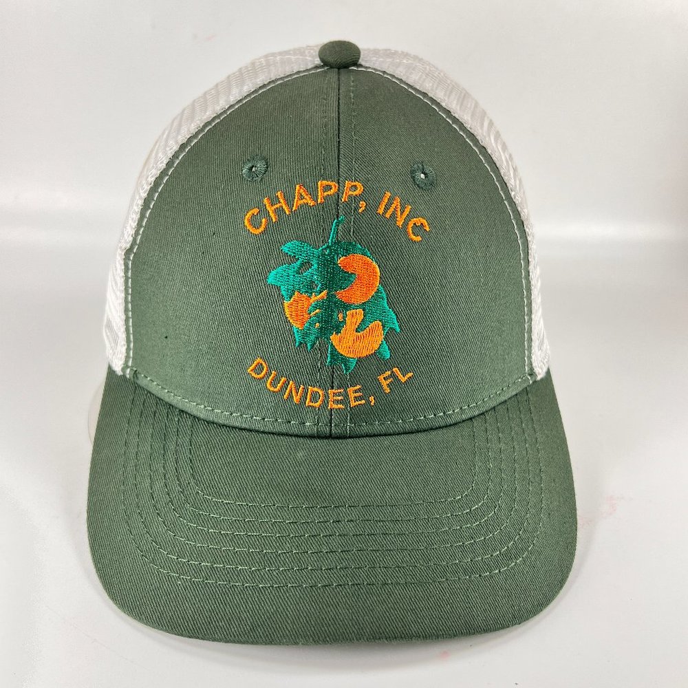 Chapp Inc Dundee Florida Snap back Cap Hat Trucker Mesh Green Hammette Mens
